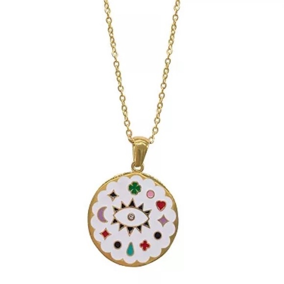 Adornia Jewelry - NWT Adornia evil eye pendant.14k gold vermeil over stainless steel.16”